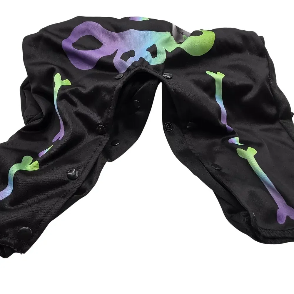 Way to Celebrate Infant Skeleton Jumpsuit Halloween Costume Colorful Hat 0-6M